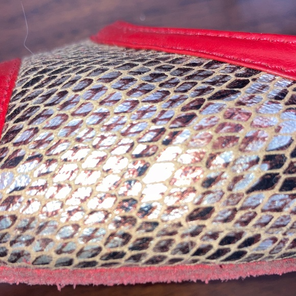 Argentine Tango Darcos Red and Tan Women's Heels 39 - Picture 6 of 10